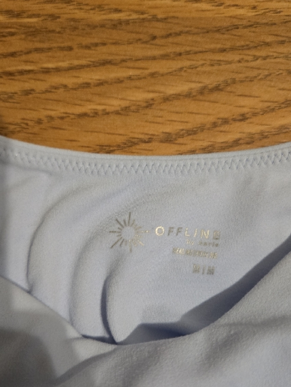 Classic Scoop Neck Crop Tank Top - Light Blue - Picture 2 of 3
